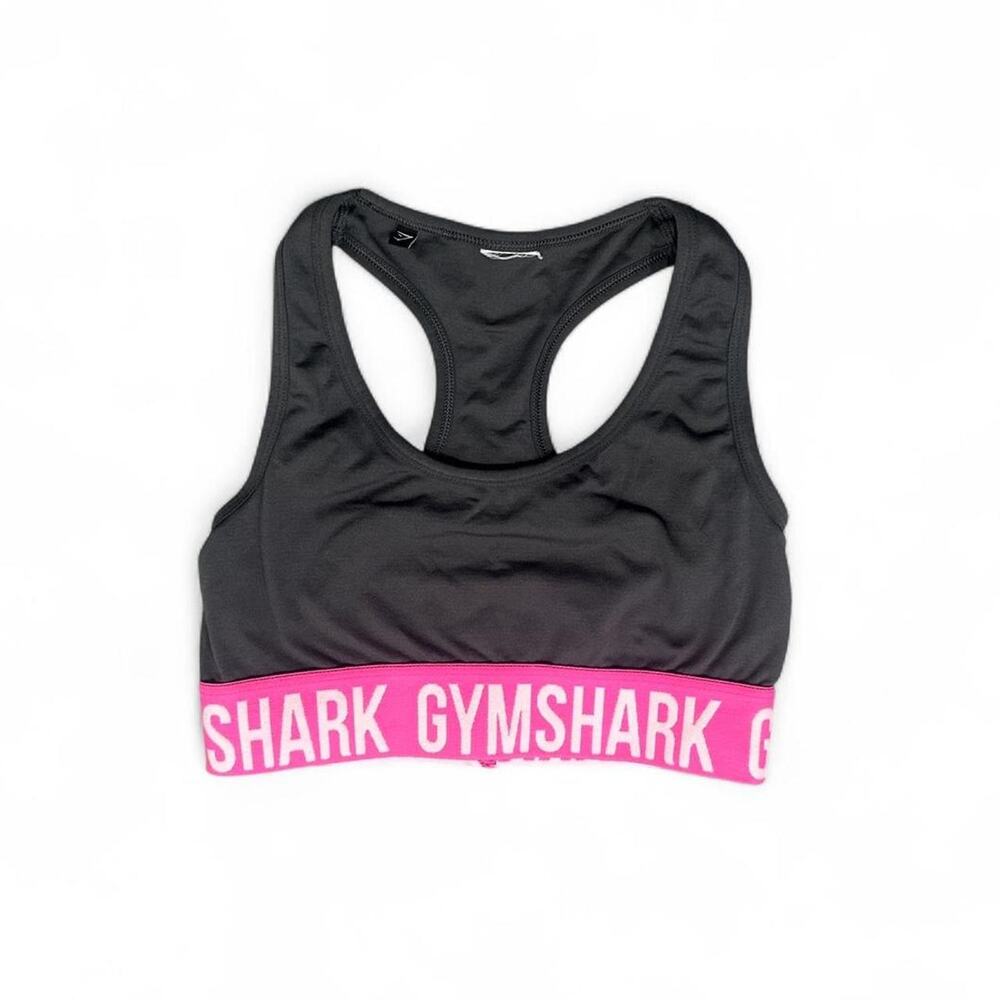 🌺 Gymshark gray and pink sports bra